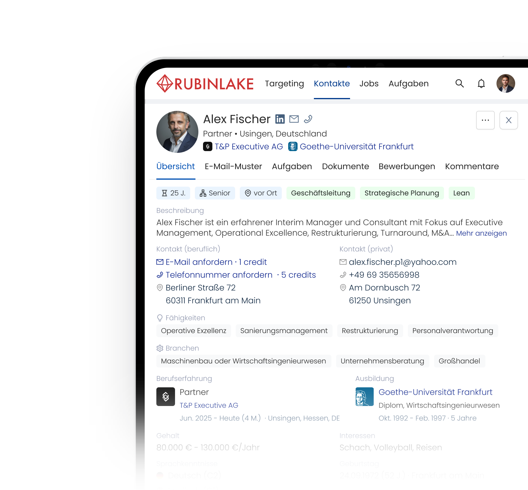 RUBINLAKE Person Profile